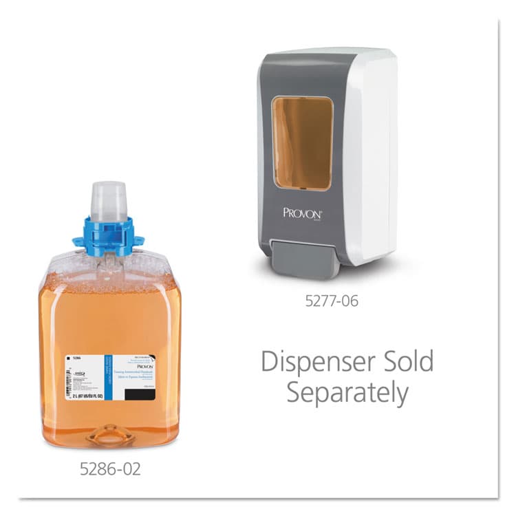 GO-JO INDUSTRIES Foaming Antimicrobial Handwash/Moisturizer Refill, For FMX-12 Dispenser, Light Floral Scent, 2,000 mL, 2/Carton (GOJ528602) thumbnail 2