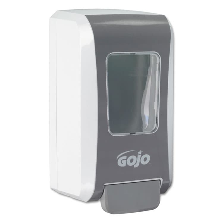 GO-JO INDUSTRIES FMX-20 Soap Dispenser, 2 L, 6.5 x 4.7 x 11.7, White/Gray, 6/Carton (GOJ527006)