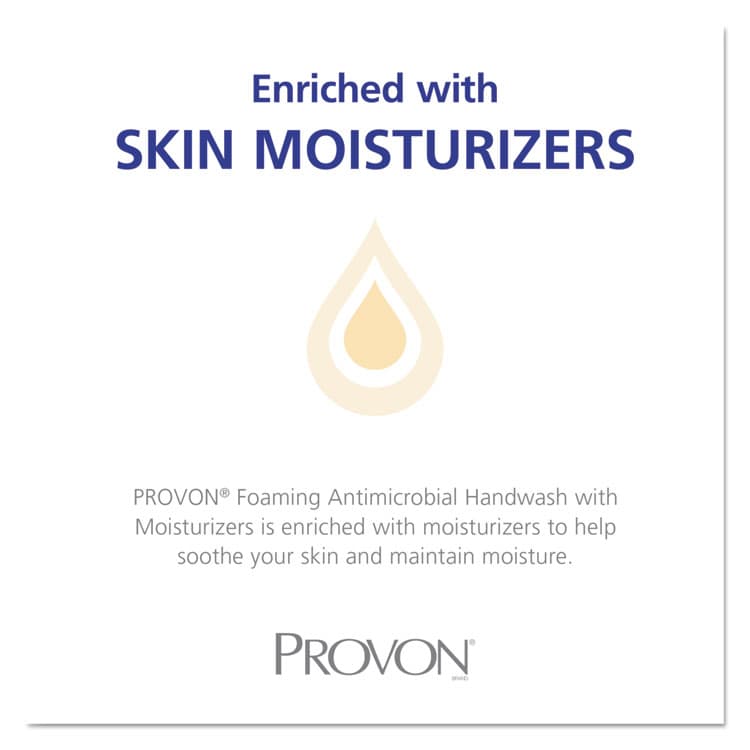 GO-JO INDUSTRIES Foaming Antimicrobial Handwash/Moisturizer Refill, For FMX-12 Dispenser, Light Floral Scent, 2,000 mL, 2/Carton (GOJ528602) thumbnail 3