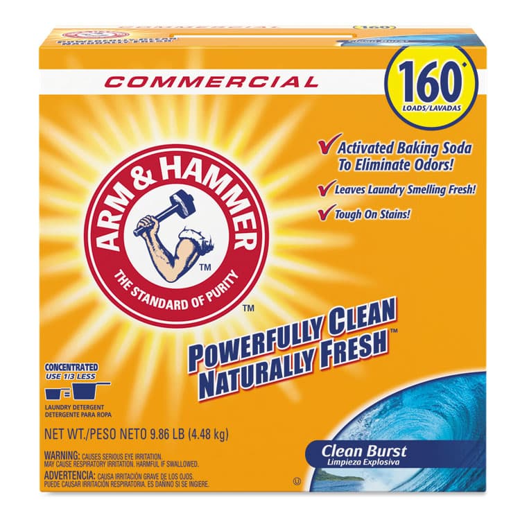 CHURCH & DWIGHT CO., Powder Laundry Detergent, Clean Burst, 9.86 lb Box, 3/Carton (CDC3320000109) thumbnail 2