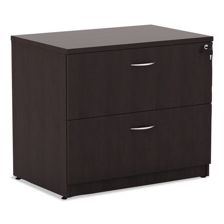 ALERA Alera Valencia Series Lateral File, 2 Legal/Letter-Size File Drawers, Espresso, 34" x 22.75" x 29.5" (ALEVA513622ES) thumbnail 2