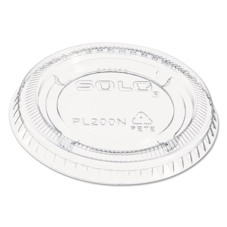 DART Portion/Souffle Cup Lids, Fits 1.5 oz to 2.5 oz Portion Cups, Plastic, Clear, 2,500/Carton (DCCPL200N) thumbnail 4