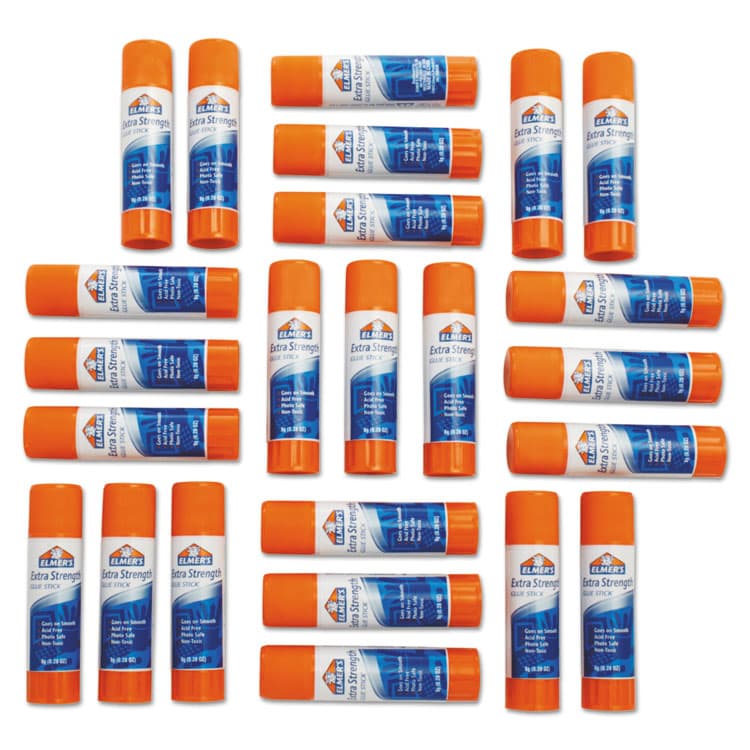 HUNT MFG. Extra-Strength Office Glue Stick, 0.28 oz, Dries Clear, 24/Pack (EPIE554) thumbnail 3