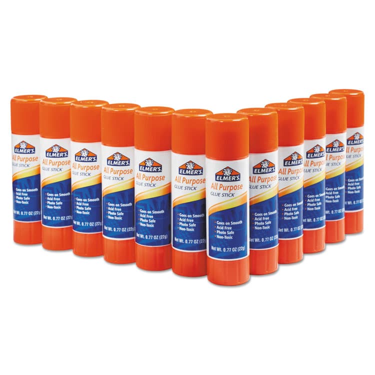 ELMER'S PRODUCTS, . Disappearing Glue Stick, 0.77 oz, Applies White, Dries Clear, 12/Pack (EPIE517) thumbnail 3