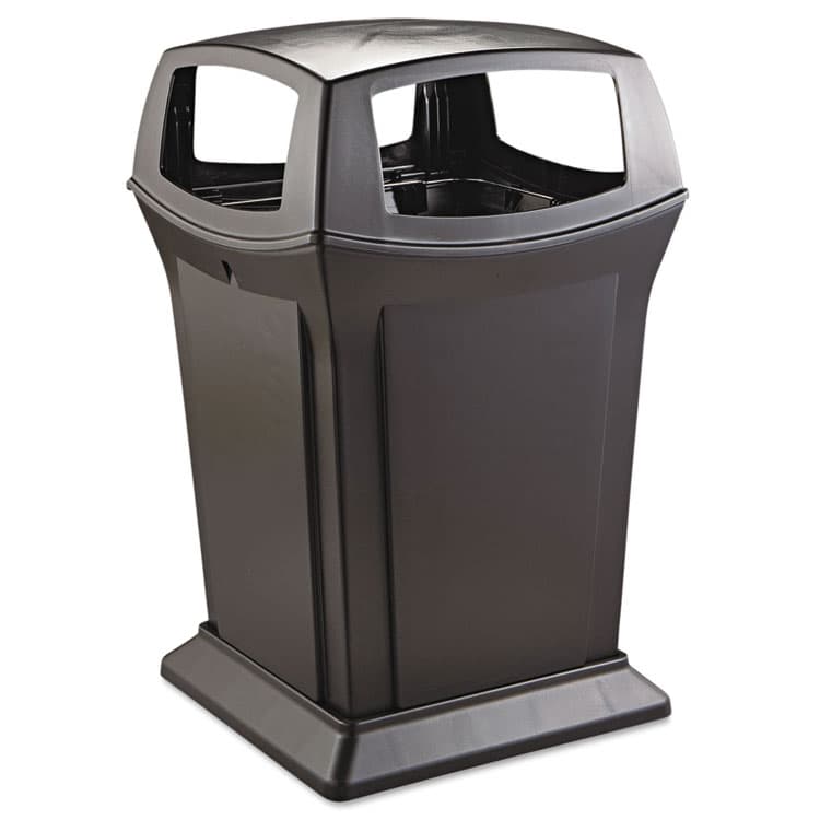 RUBBERMAID COMMERCIAL PROD. Ranger Fire-Safe Waste Container, 45 gal, Structural Foam, Black (RCP917388BLA)