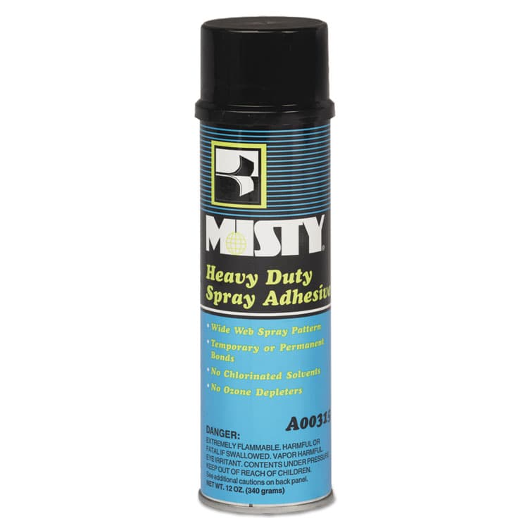 ZEP . Heavy-Duty Adhesive Spray, 12 oz, Dries Clear, 12/Carton (AMR1002035) thumbnail 2