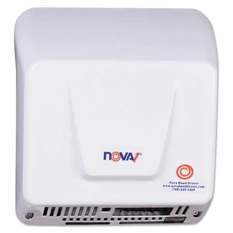 WORLD DRYER CORPORATION NOVA Hand Dryer, 110 V to 240 V, 9 x 9.75 x 4, White (WRL083000000) thumbnail 2