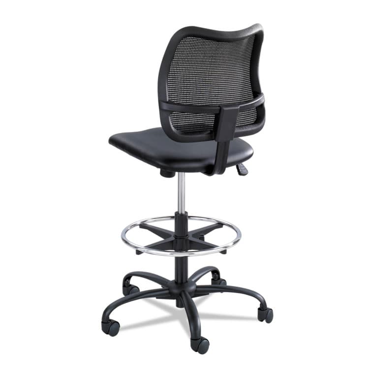 SAFCO PRODUCTS Vue Series Mesh Extended-Height Chair, Supports Up to 250 lb, 23" to 33" Seat Height, Black Vinyl Seat, Black Base (SAF3395BV) thumbnail 3