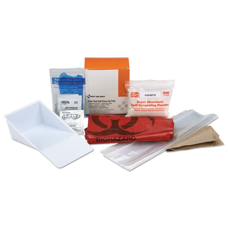 FIRST AID ONLY, . BBP Spill Cleanup Kit, 3.63 x 2.25 x 4.31 (FAO21760)