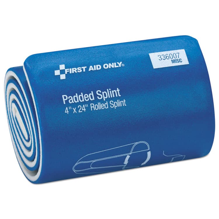 FIRST AID ONLY, . Padded Splint, 4 x 24, Blue/White (FAO336007)