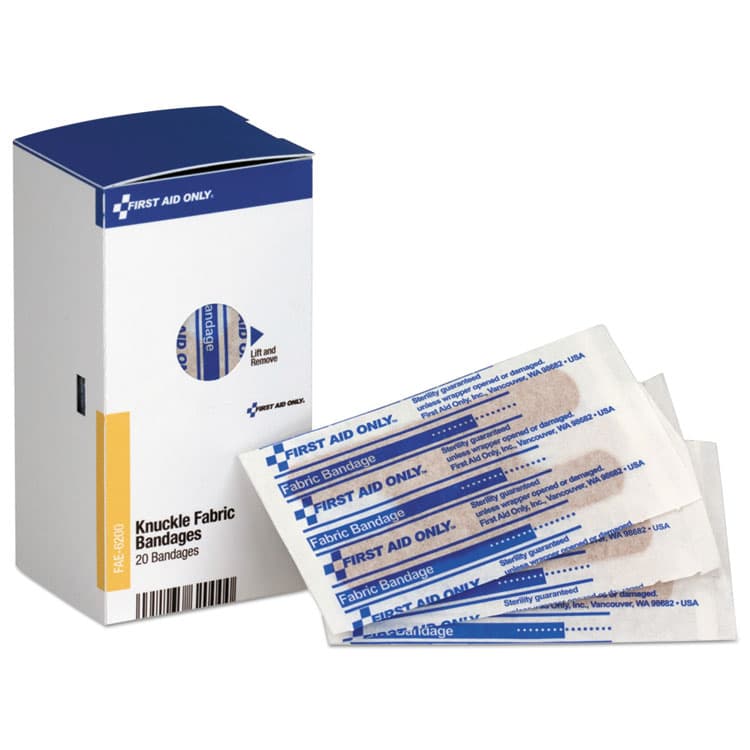 FIRST AID ONLY, . Refill for SmartCompliance General Business Cabinet, Knuckle Fabric Bandages, 20/Box (FAOFAE6200)