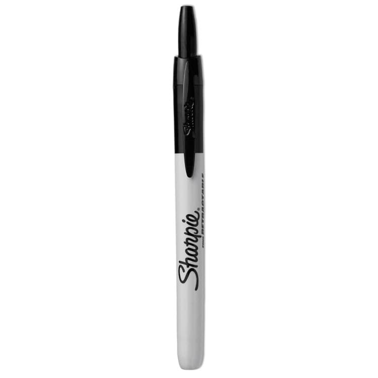 SANFORD Retractable Permanent Marker, Fine Bullet Tip, Black (SAN32701) thumbnail 2
