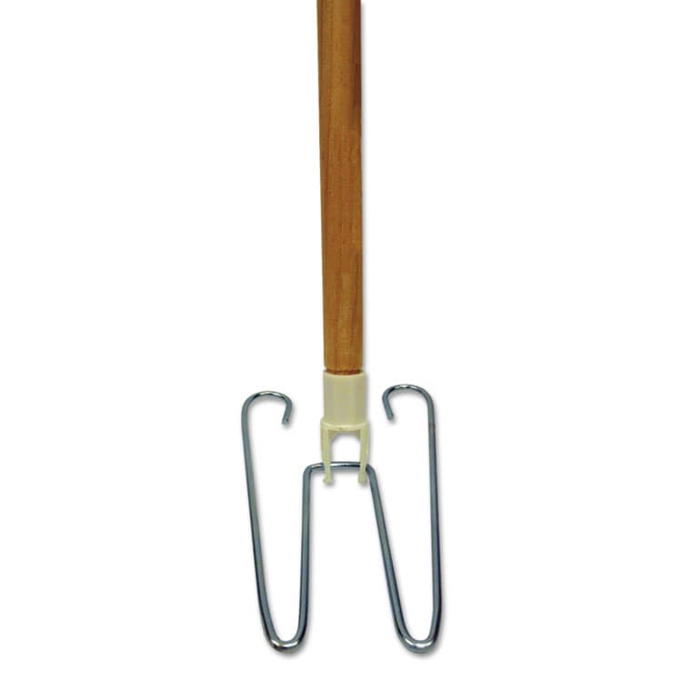 BOARDWALK Wedge Dust Mop Head Frame/Lacquered Wood Handle, 0.94" dia x 48" Length, Natural (BWK1492)