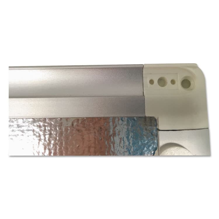 BI-SILQUE VISUAL COMMUNICATION PRODUCTS Gridded Magnetic Steel Dry Erase Project Planning Board, 1" x 2" Cell, 36" x 24", White Surface, Satin Aluminum Frame (BVCMA0392830) thumbnail 4