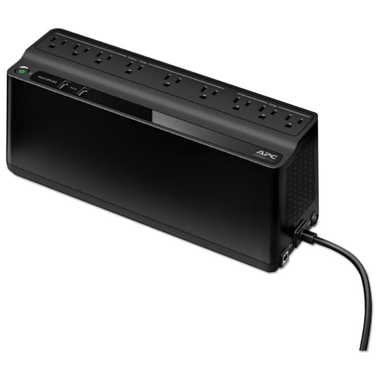 AMERICAN POWER CONVERSION Smart-UPS 850 VA Battery Backup System, 9 Outlets, 120 VA, 354 J (APWBE850G2)