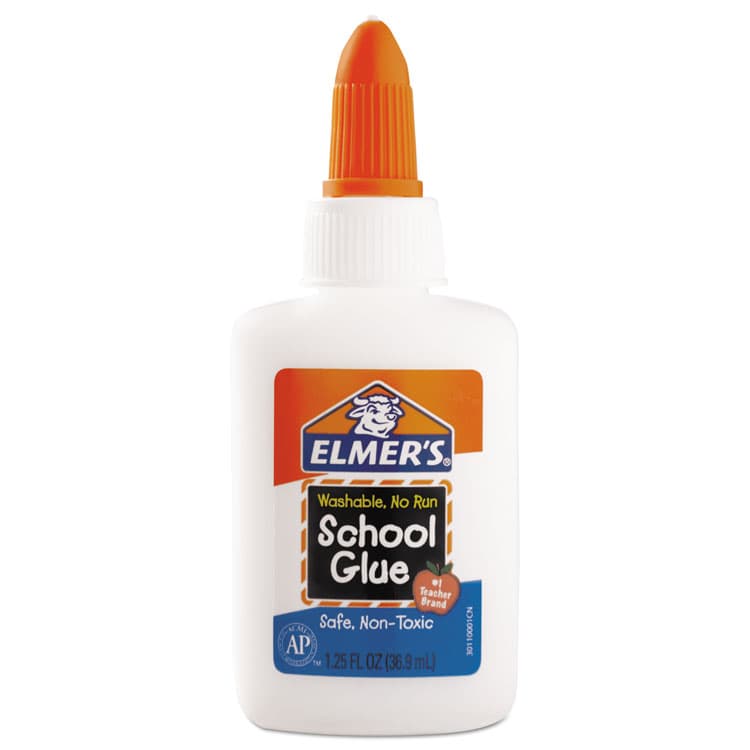 ELMER'S PRODUCTS, . Washable School Glue, 1.25 oz, Dries Clear (EPIE301)
