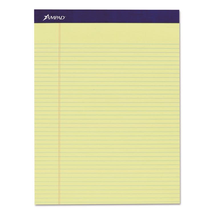 AMPAD/DIV. OF AMERCN PD&PPR Legal Ruled Pads, Narrow Rule, (50) Canary Yellow 8.5 x 11 Sheets, 4/Pack (TOP20215) thumbnail 2
