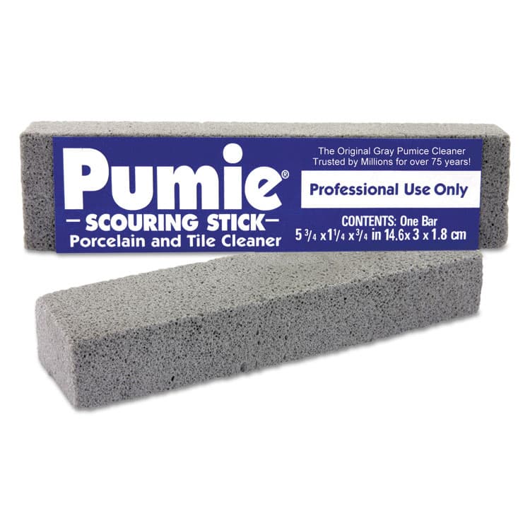 U.S. PUMICE Scouring Stick, 5.75 x 1.25, Gray, Dozen (UPM12)
