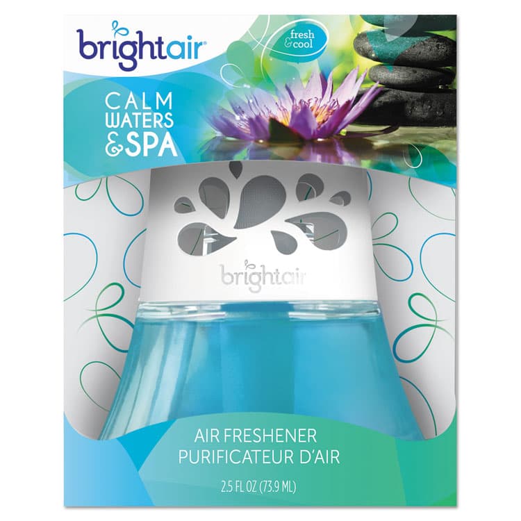 BRIGHT AIR Scented Oil Air Freshener, Calm Waters and Spa, Blue, 2.5 oz, 6/Carton (BRI900115CT) thumbnail 3