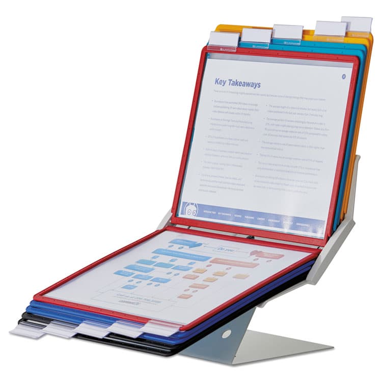 DURABLE OFFICE PRODUCTS CORP. VARIO Pro Desktop Reference System, 10 Panels, Legal, Assorted Borders and Panels (DBL551500) thumbnail 3