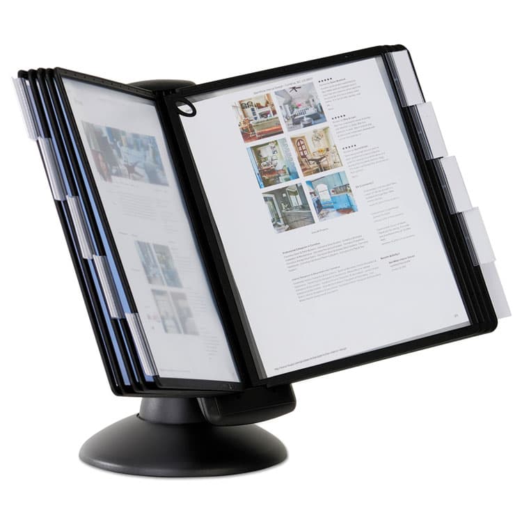 DURABLE OFFICE PRODUCTS CORP. SHERPA Motion Desk Reference System, 10 Panels, Black Borders (DBL553901) thumbnail 3