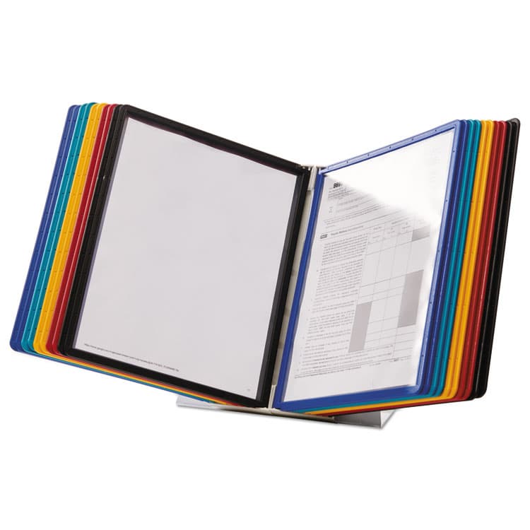 DURABLE OFFICE PRODUCTS CORP. VARIO Reference Desktop System, 20 Panels, Assorted Borders and Panels (DBL536100)