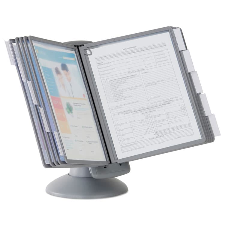 DURABLE OFFICE PRODUCTS CORP. SHERPA Motion Desk Reference System, 10 Panels, Gray Borders (DBL553937) thumbnail 4