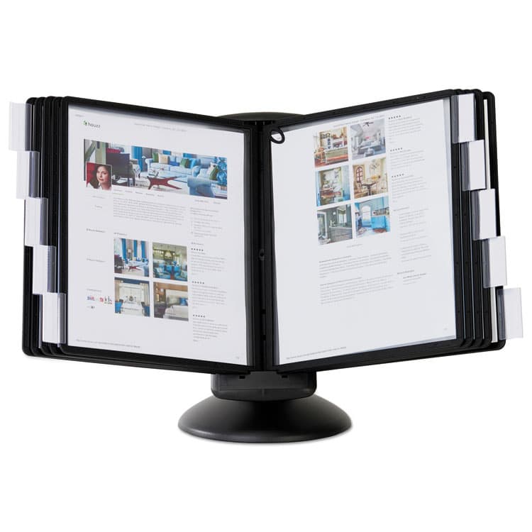 DURABLE OFFICE PRODUCTS CORP. SHERPA Motion Desk Reference System, 10 Panels, Black Borders (DBL553901) thumbnail 4