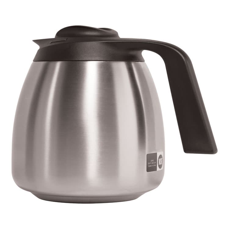 BUNN-O-MATIC Thermal Carafe, 64 oz, Stainless Steel/Black (BUNTHERMBLK)