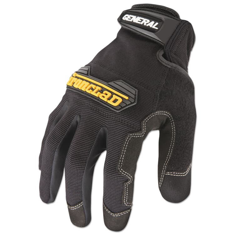 IRONCLAD PERFORMANCE WEAR General Utility Gloves, EN388: 2132, 9" Long, Large, Black, Pair (IRNGUG04L)
