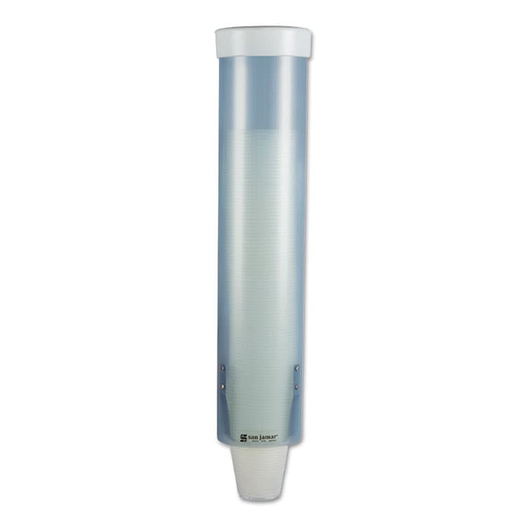 CFS BRANDS Adjustable Frosted Water Cup Dispenser, For 4 oz to 10 oz Cups, Blue (SJMC3165FBL)