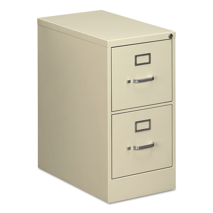 ALERA Two-Drawer Economy Vertical File, 2 Letter-Size File Drawers, Putty, 15" x 25" x 28.38" (ALEHVF1529PY)