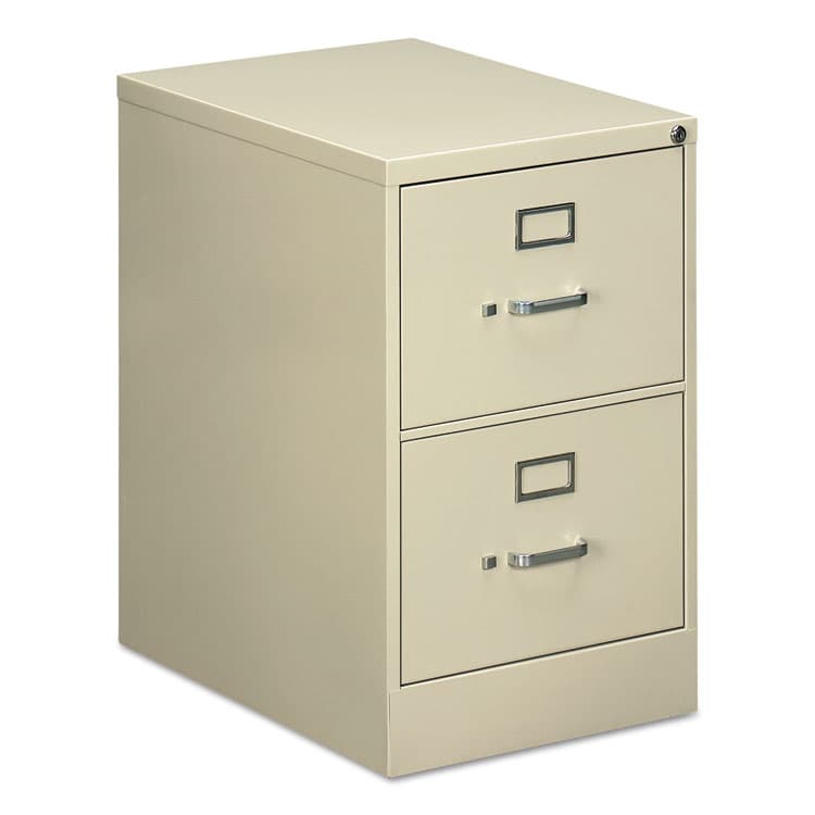 ALERA Two-Drawer Economy Vertical File, 2 Legal-Size File Drawers, Putty, 18" x 25" x 28.38" (ALEHVF1929PY)