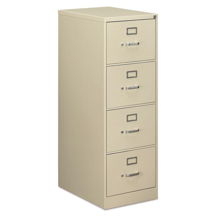 ALERA Economy Vertical File, 4 Legal-Size File Drawers, Putty, 18" x 25" x 52" (ALEHVF1952PY)