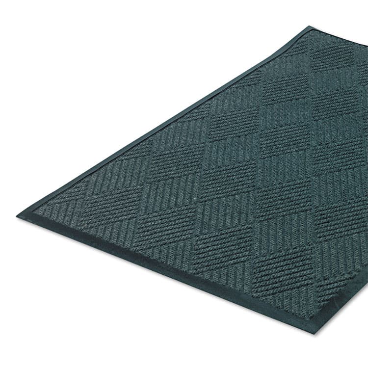 CROWN MATS & MATTING Super-Soaker Diamond Wiper/Scraper Mat, Rectangular, Slate Green Carpeted Surface, 36" x 10 ft (CWNS1R310ST)