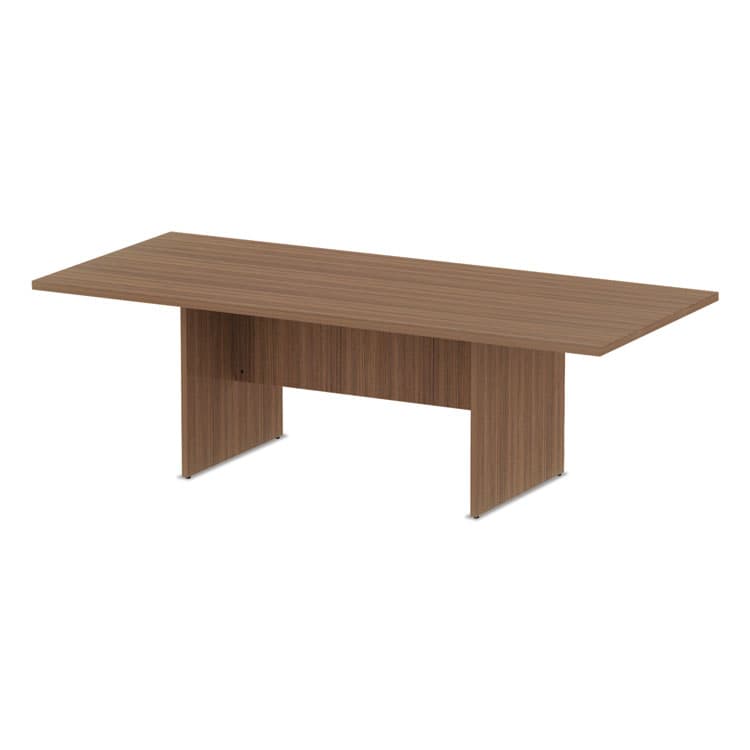 ALERA Alera Valencia Series Conference Table, Rectangular, 94.5w x 41.38d x 29.5h, Modern Walnut (ALEVA719642WA) thumbnail 2
