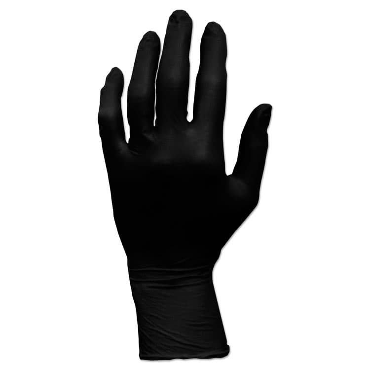 HOSPECO ProWorks GrizzlyNite Nitrile Gloves, Powder-Free, X-Large, 5 mil Thick, Black, 100/Box, 10 Boxes/Carton (HOSGLN105FX) thumbnail 2