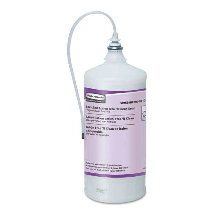 RUBBERMAID COMMERCIAL PROD. TC EnrichedLotion Free 'N Clean Soap Refill, Unscented, 800 mL, 4/Carton (RCP402363)