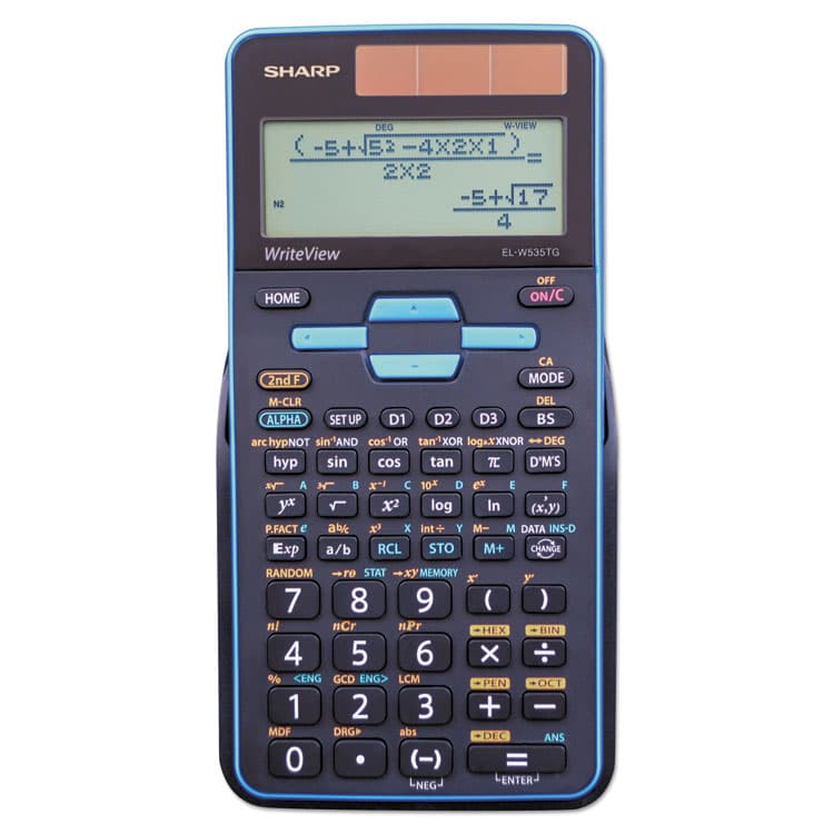SHARP ELECTRONICS EL-W535TGBBL Scientific Calculator, 16-Digit LCD (SHRELW535TGBBL)