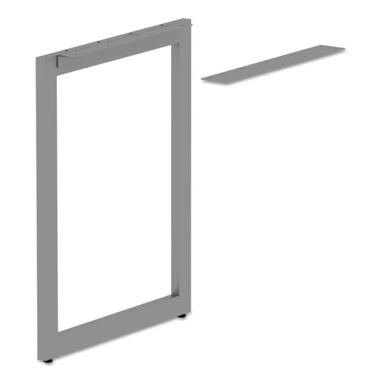 ALERA Alera Open Office Series O-Leg Return Base, Fully Adjustable, 36 to 70.78w x 23.38d x 28.5h, Silver (ALELSRT24GR) thumbnail 4