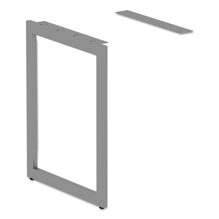 ALERA Alera Open Office Series O-Leg Return Base, Fully Adjustable, 36 to 70.78w x 23.38d x 28.5h, Silver (ALELSRT24GR)