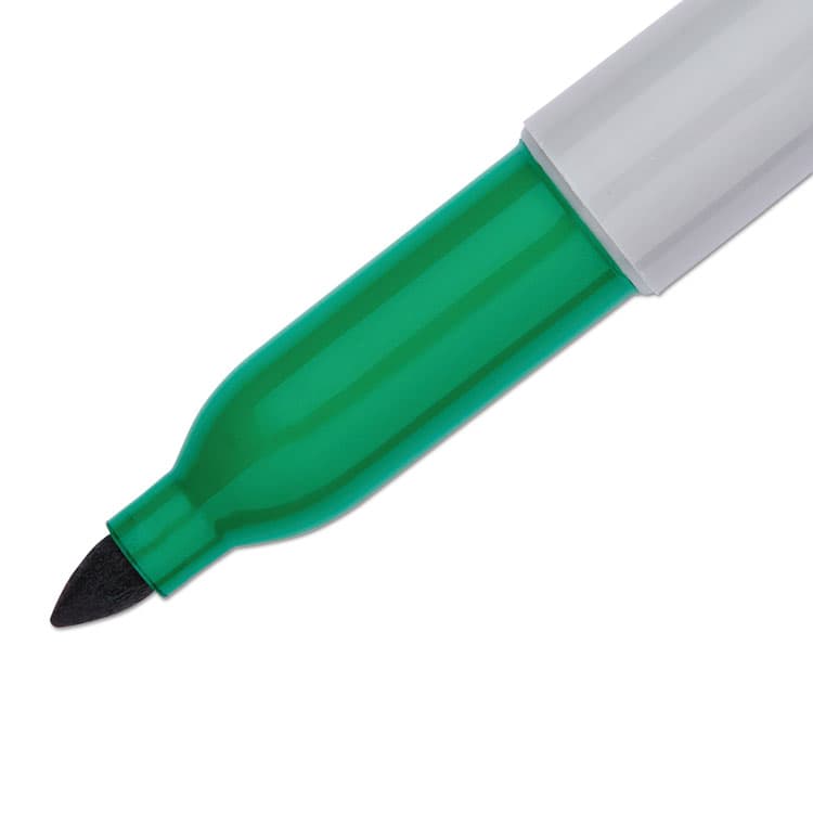SANFORD Fine Bullet Tip Permanent Marker, Green, Dozen (SAN30004) thumbnail 4