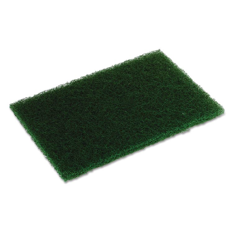 CONTINENTAL COMMERCIAL PRODUCTS Heavy-Duty Scouring Pad, 6 x 9, Dark Green, 10/Pack, 6 Packs/Carton (CMCHD6900)
