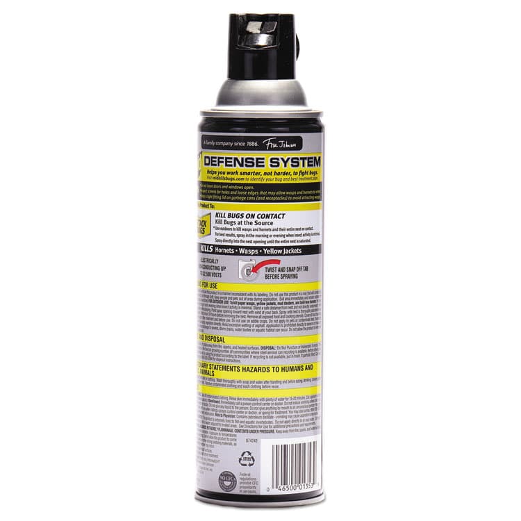 SC JOHNSON Wasp and Hornet Killer, 14 oz Aerosol Spray, 12/Carton (SJN377651) thumbnail 4