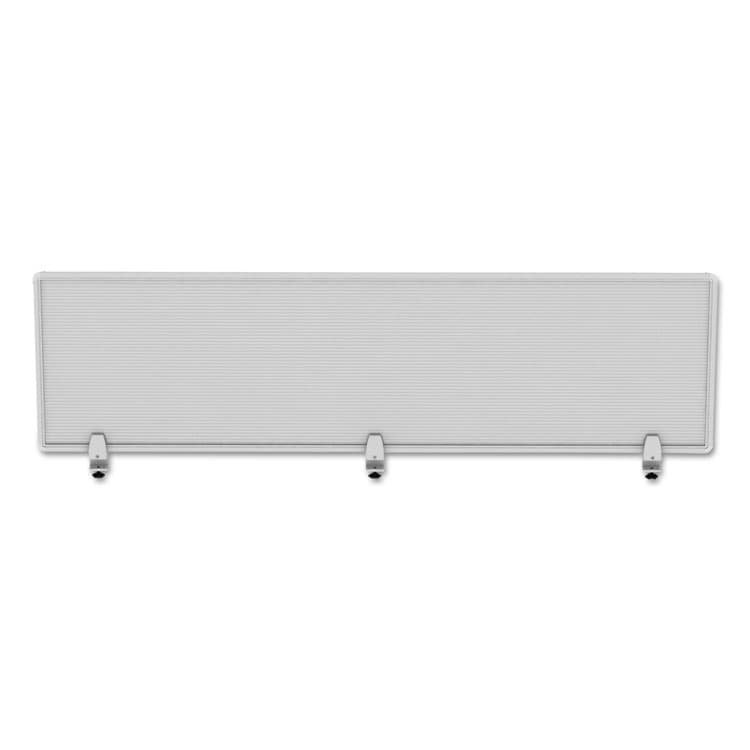 ALERA Polycarbonate Privacy Panel, 65w x 0.5d x 18h, Silver/Clear (ALEPP6518) thumbnail 4