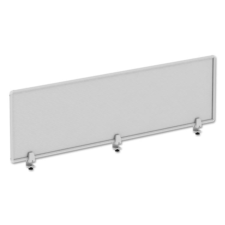 ALERA Polycarbonate Privacy Panel, 65w x 0.5d x 18h, Silver/Clear (ALEPP6518)