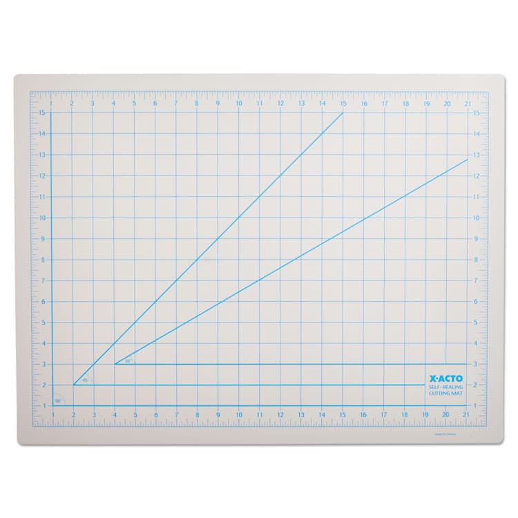 ELMER'S PRODUCTS, . Self-Healing Cutting Mat, 1" Grid with Guide Angles, Non-Slip Backing, 18" x 24", Gray (EPIX7762) thumbnail 2