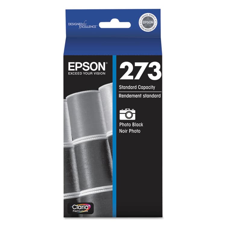 EPSON AMERICA, . T273120-S (273) Claria Ink, 210 Page-Yield, Photo Black (EPST273120S)
