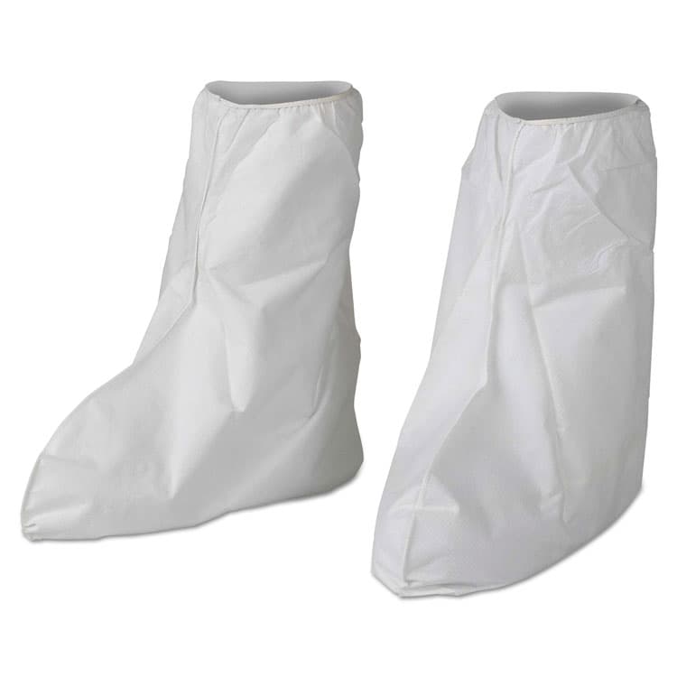 KIMBERLY-CLARK PROFESSIONAL A40 Liquid/Particle Protection Boot Covers, Medium to Large, White, 400/Carton (ANS36779)