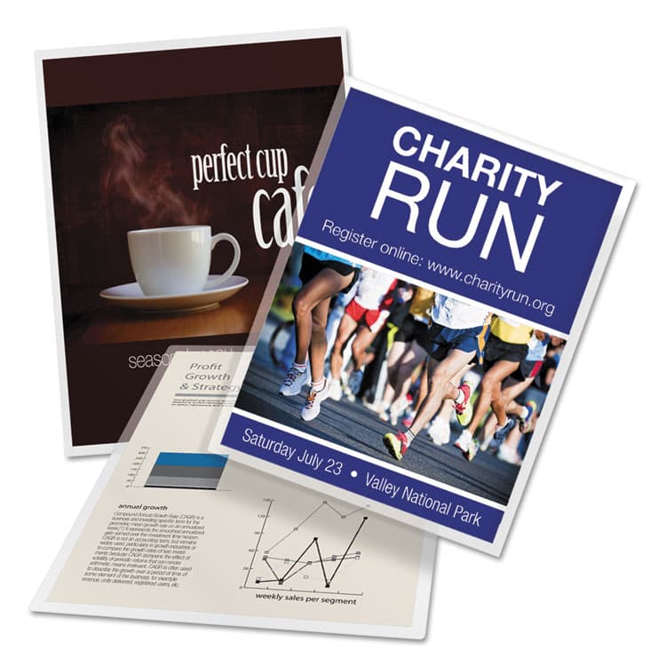 ACCO BRANDS, . UltraClear Thermal Laminating Pouches, 3 mil, 9" x 11.5", Gloss Clear, 150/Pack (GBC3745023)